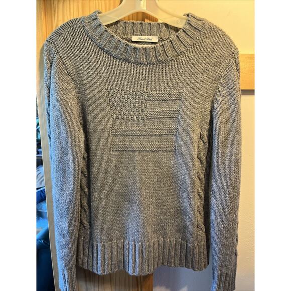 Westbound Sweaters - Vintage 90s Westbound Womens Small Wool Blend Sweater Cable Knit Gray LS EUC